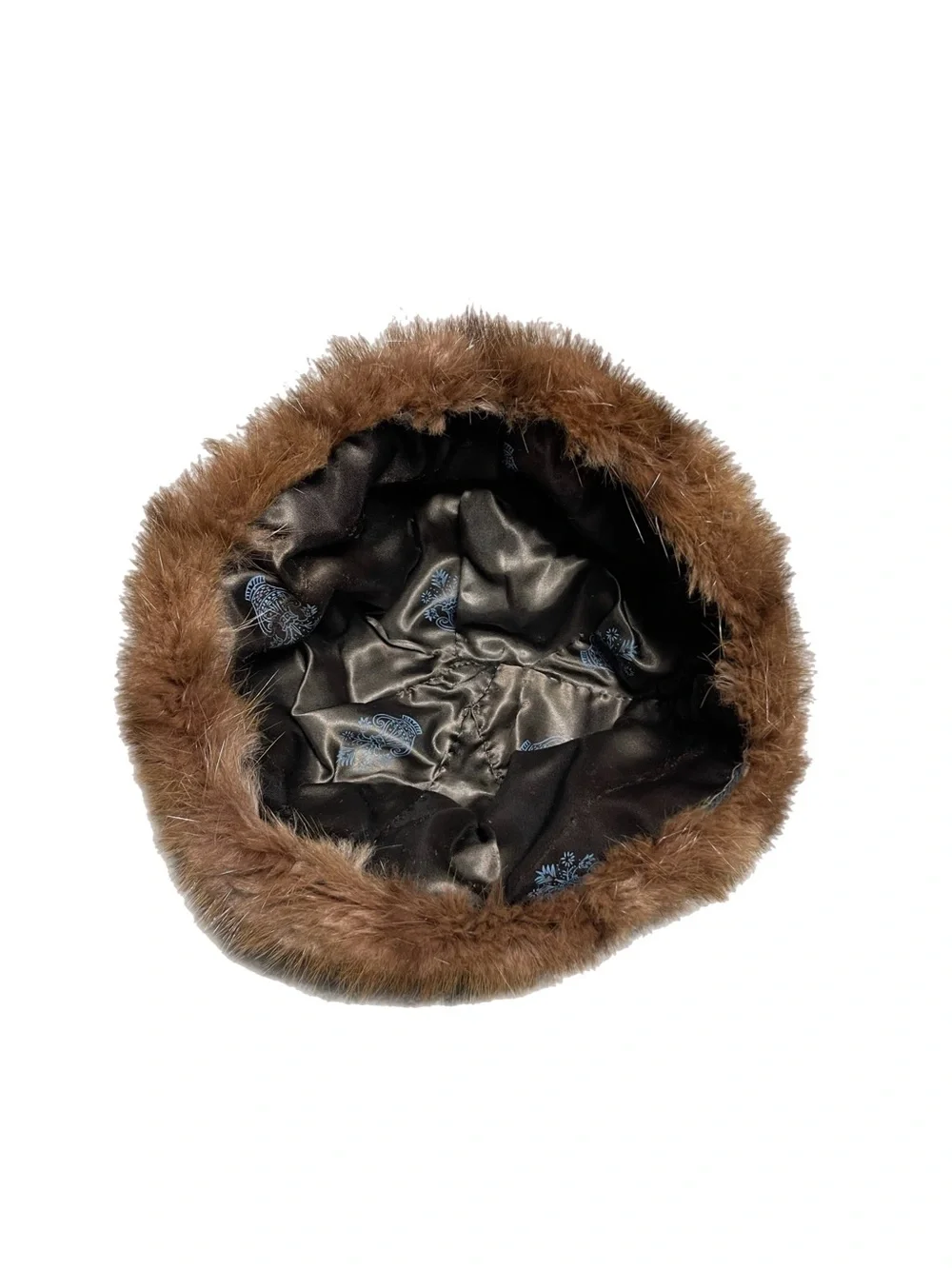 Vintage 70s Coyote Fur Crossack Hat